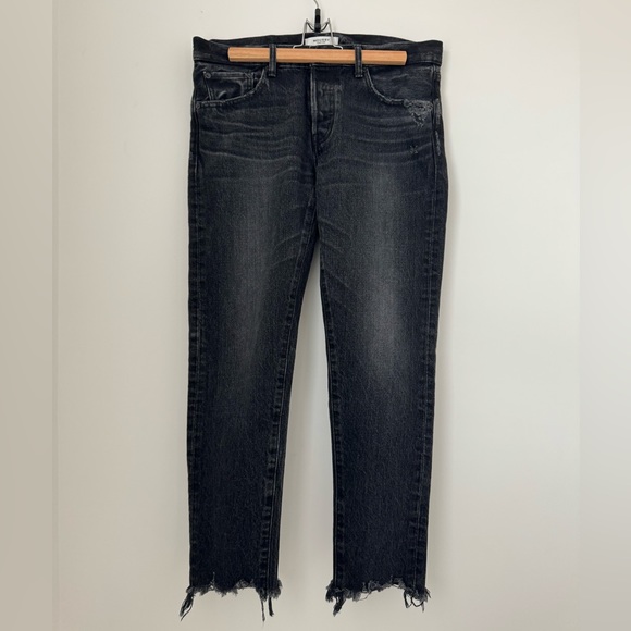 Moussy Vintage Jeans Distressed Black Wash - Picture 5 of 14